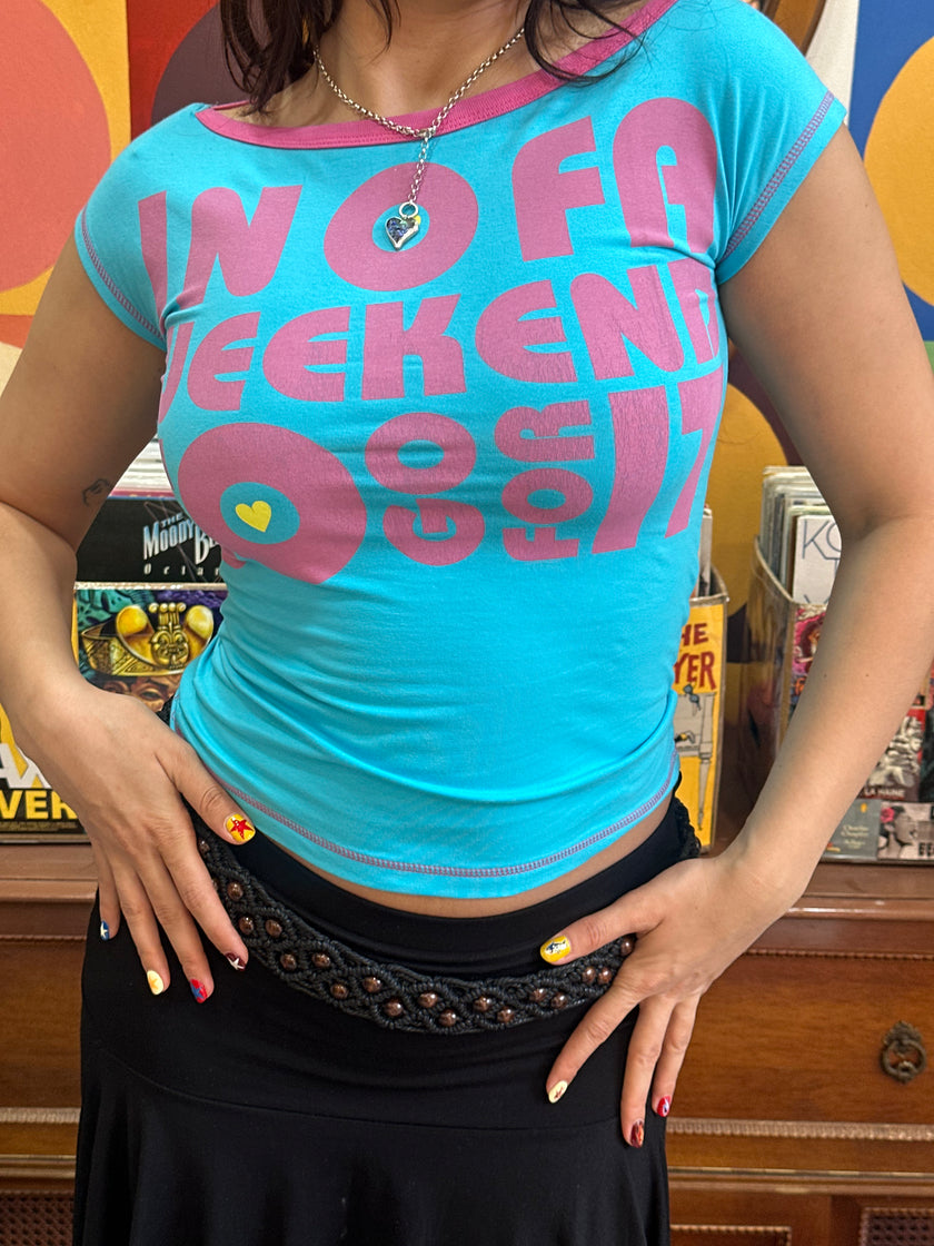 Deadstock graphic Y2K top (S/M)