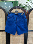 Versace high waisted blue shorts