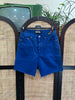 Versace high waisted blue shorts