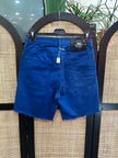 Versace high waisted blue shorts