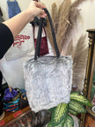 Super cute faux fur tote bag