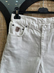 Vintage white high waisted denim shorts
