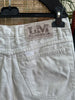 Vintage white high waisted denim shorts
