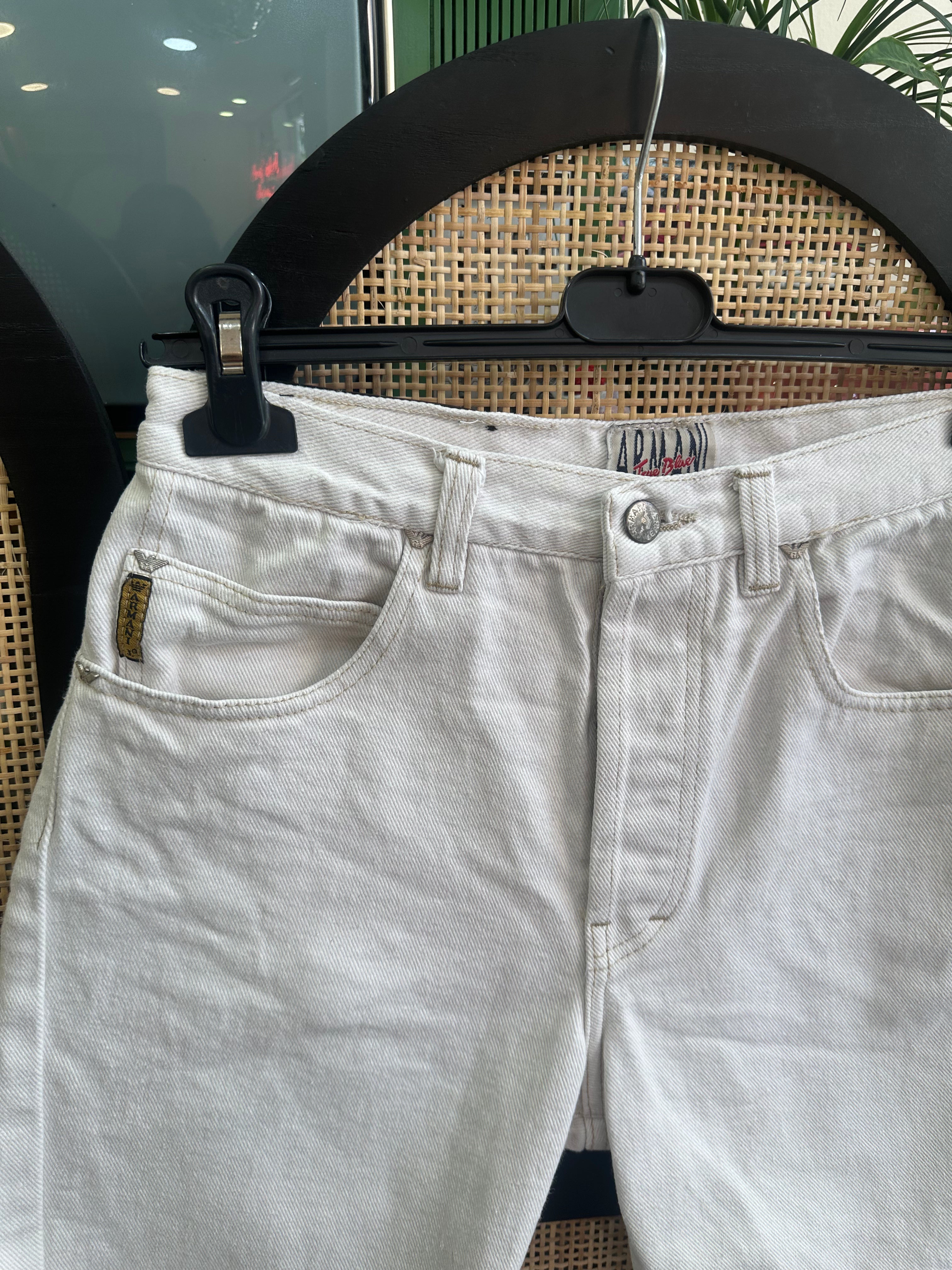 Armani high waisted denim shorts