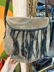 Byblos suede boho bag with fringe