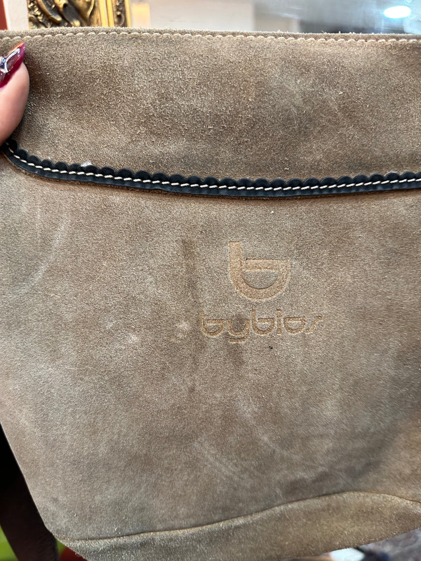 Byblos suede boho bag with fringe