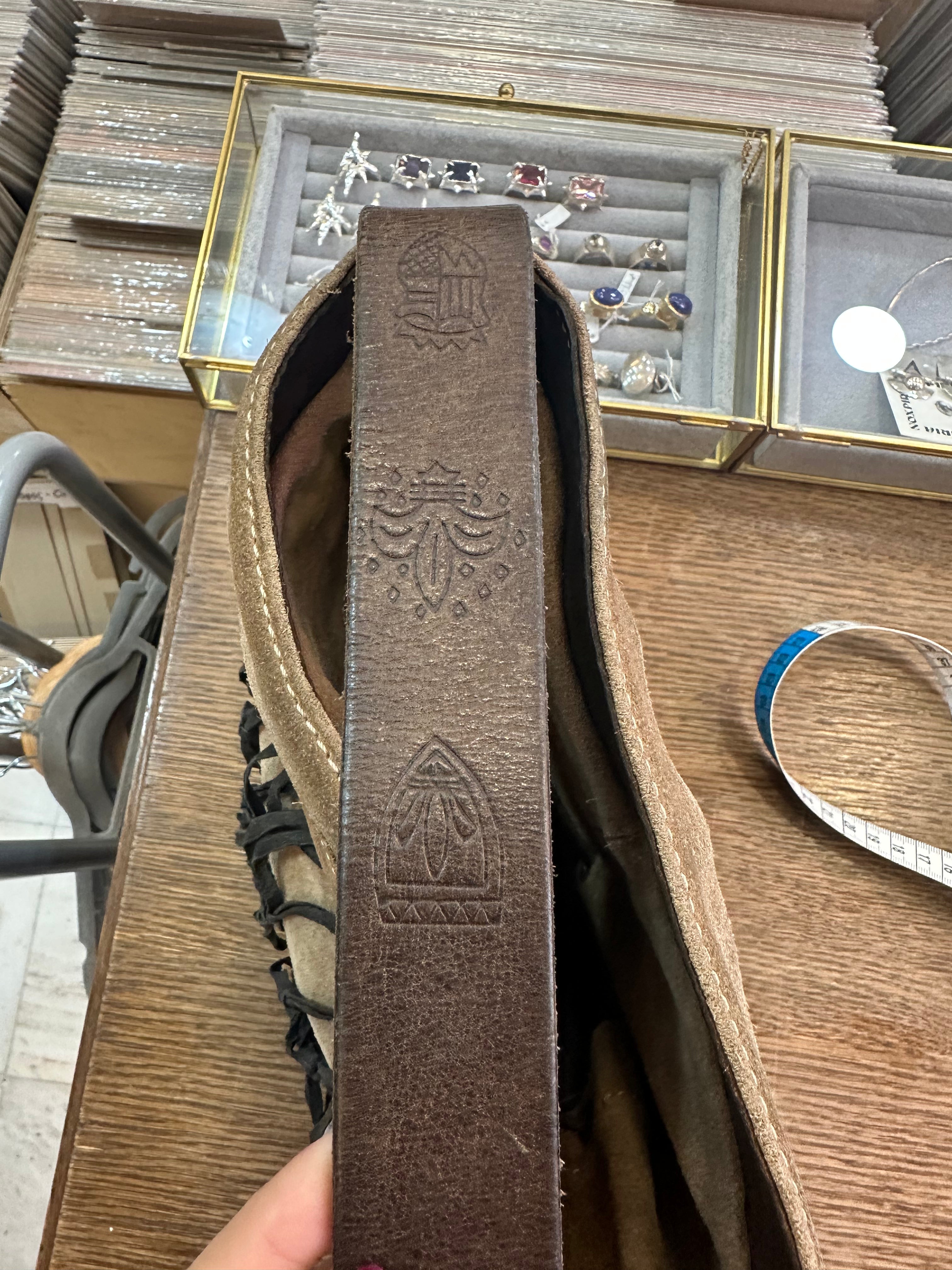 Byblos suede boho bag with fringe