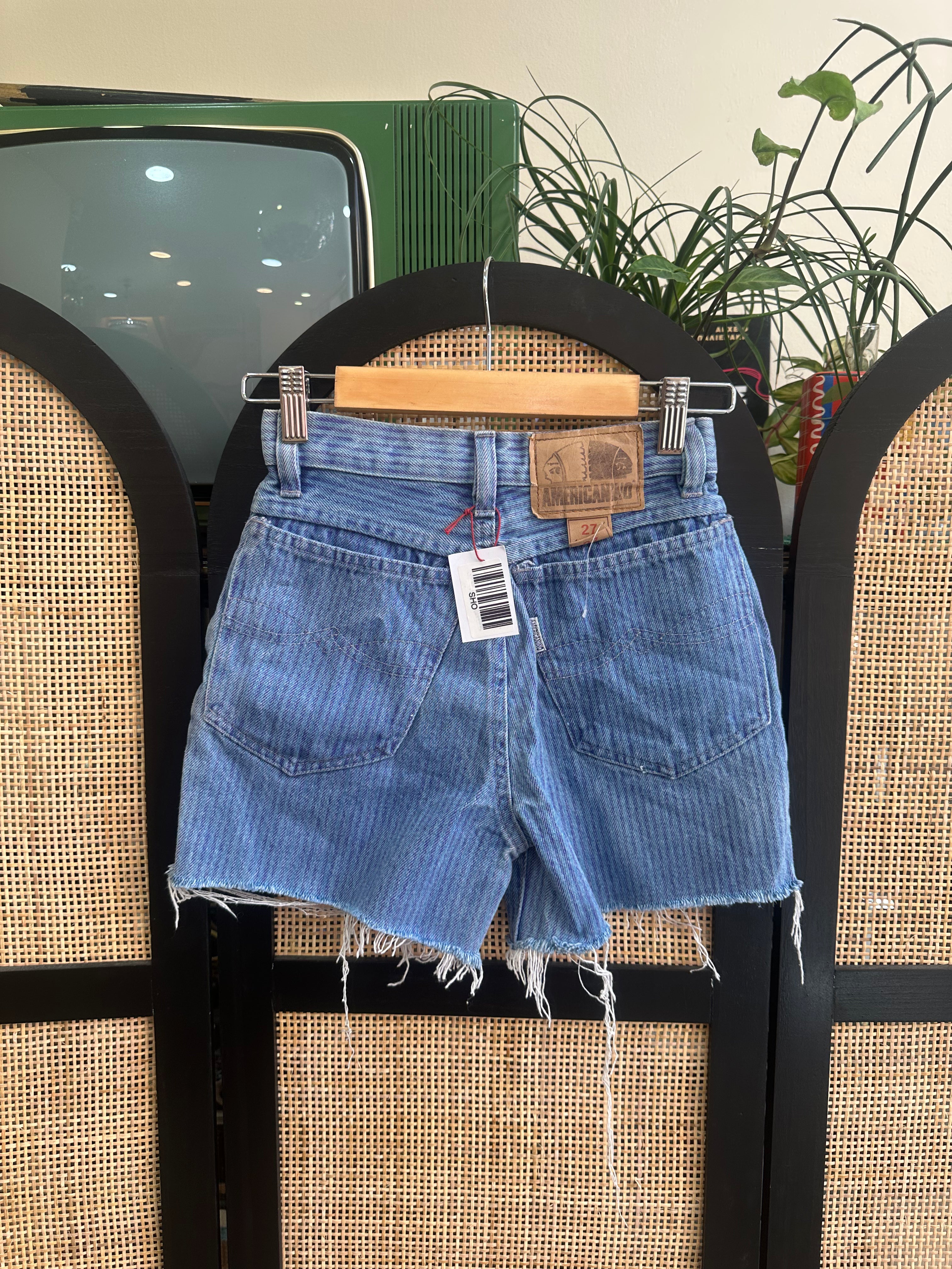 Vintage Americanino high waisted striped shorts