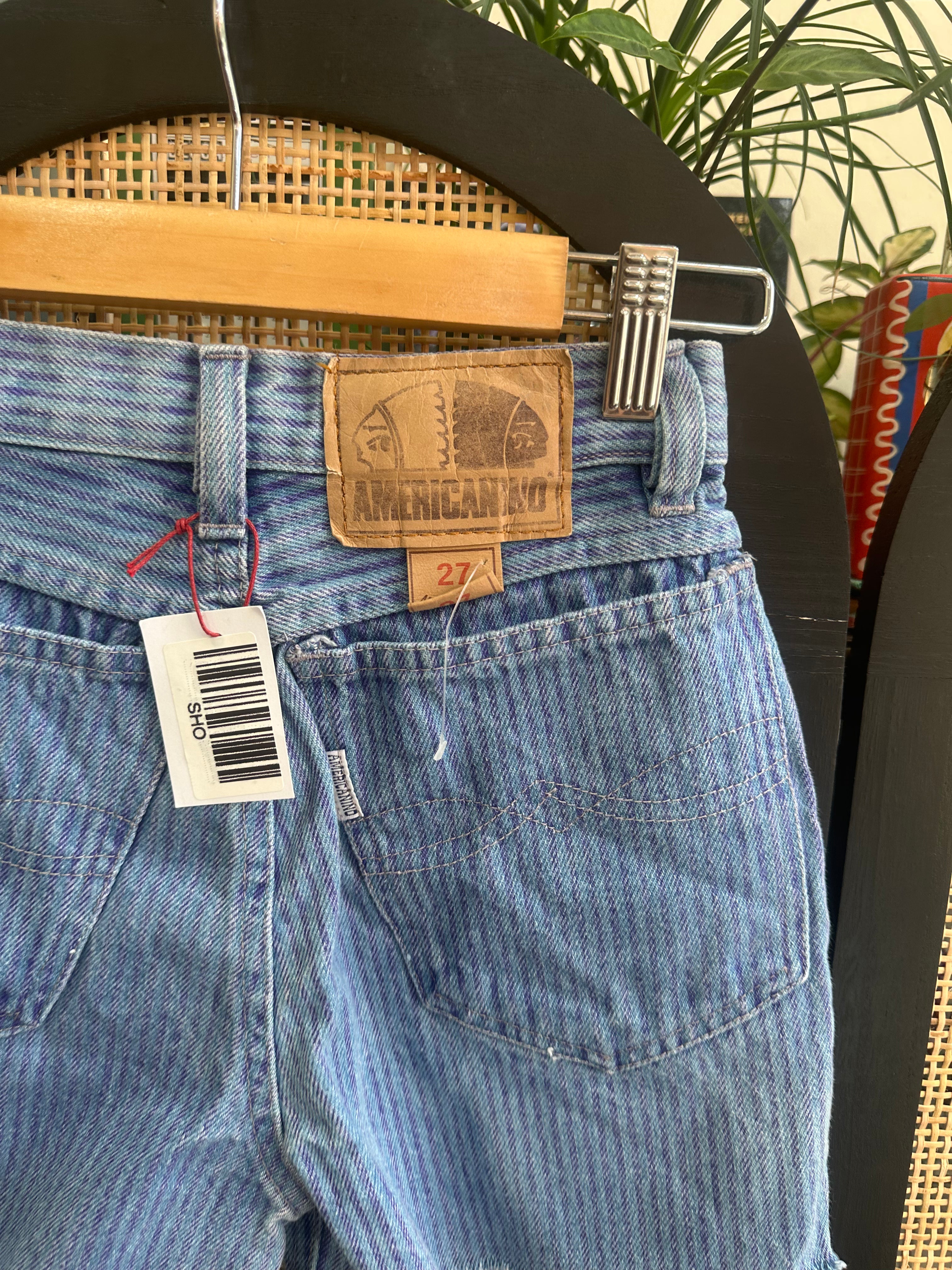 Vintage Americanino high waisted striped shorts
