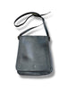 Italian vintage real leather cross body bag with adjustable strap