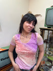 Super cute semi see-through top