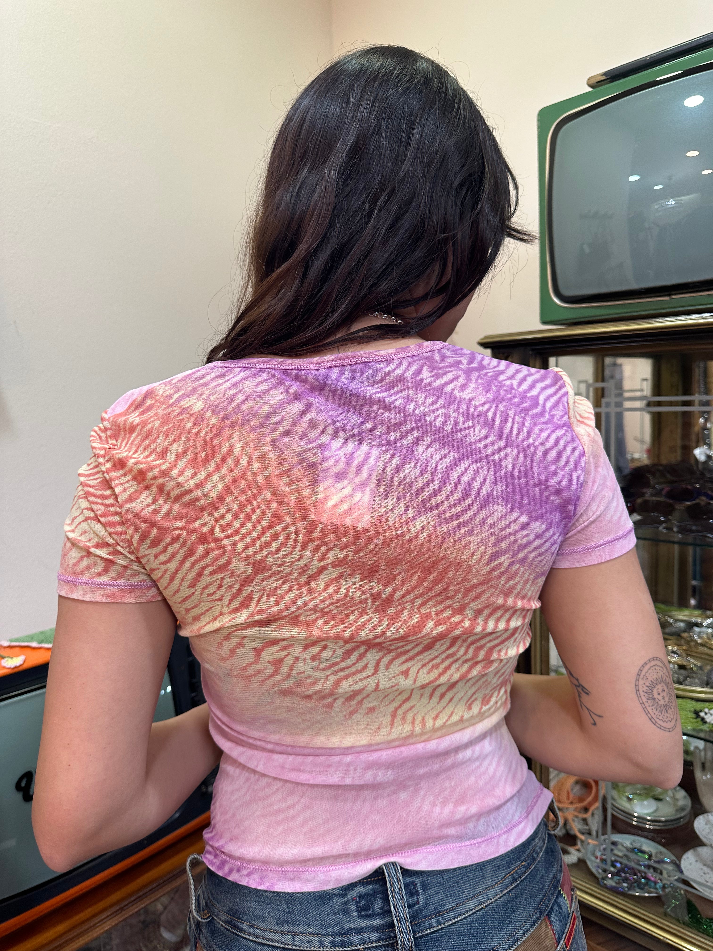 Super cute semi see-through top