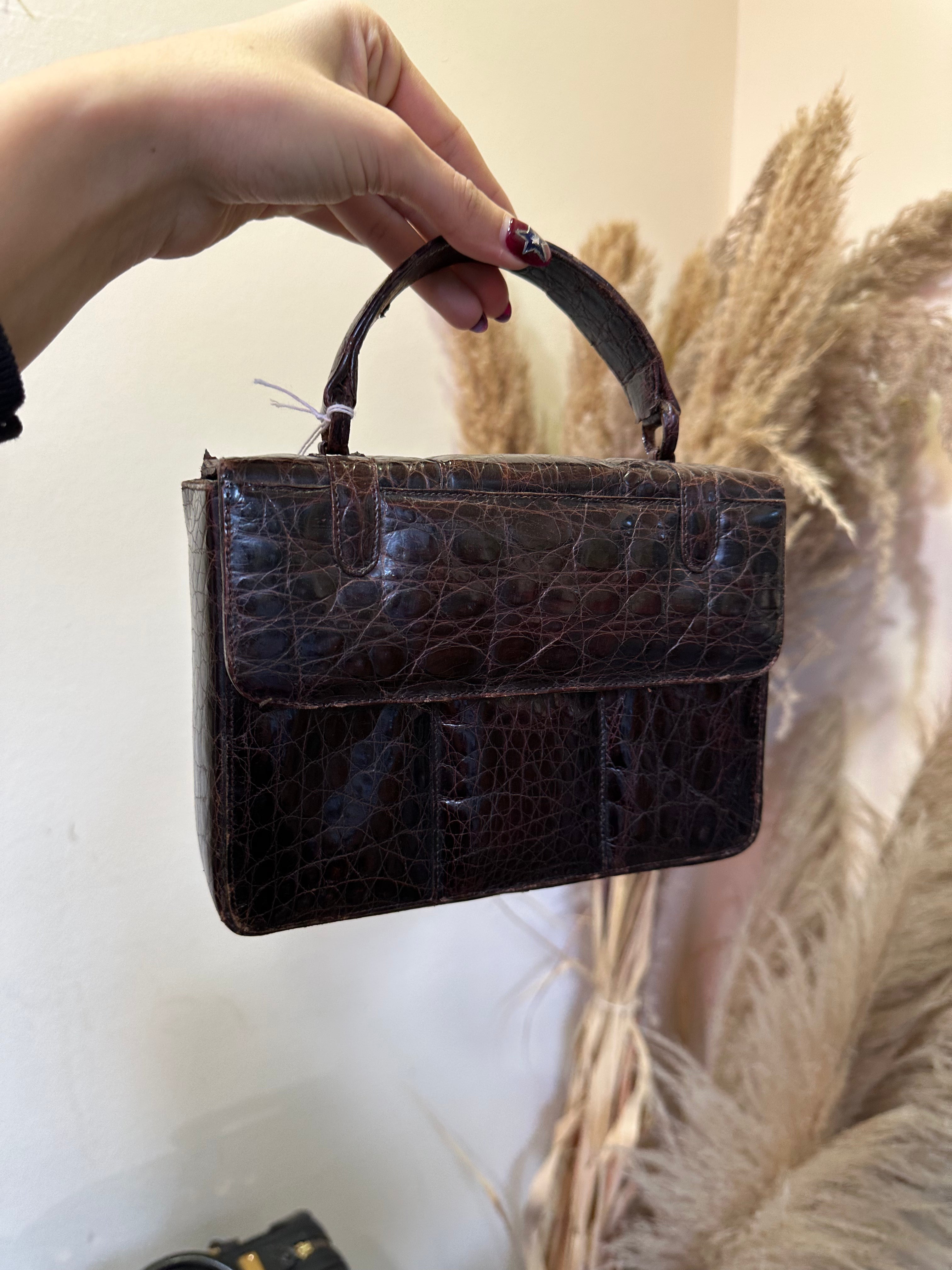 Vintage leather mini bag