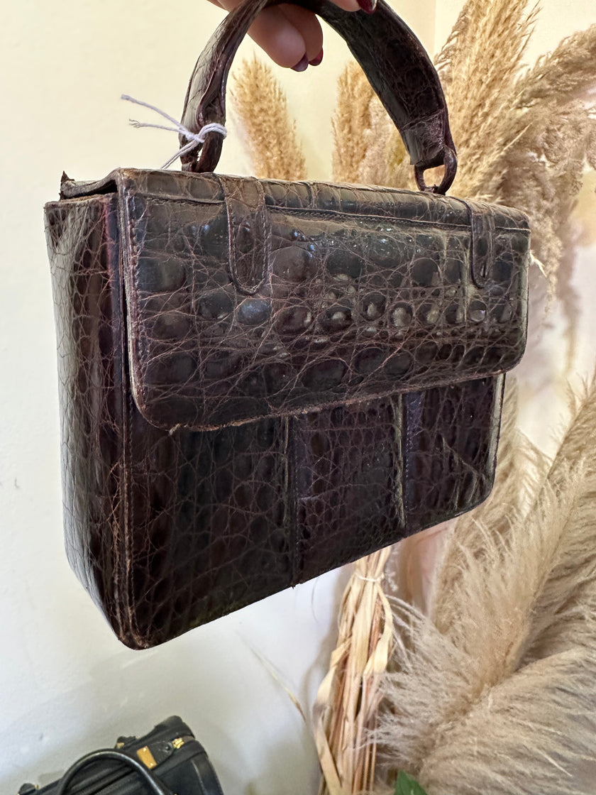 Vintage leather mini bag