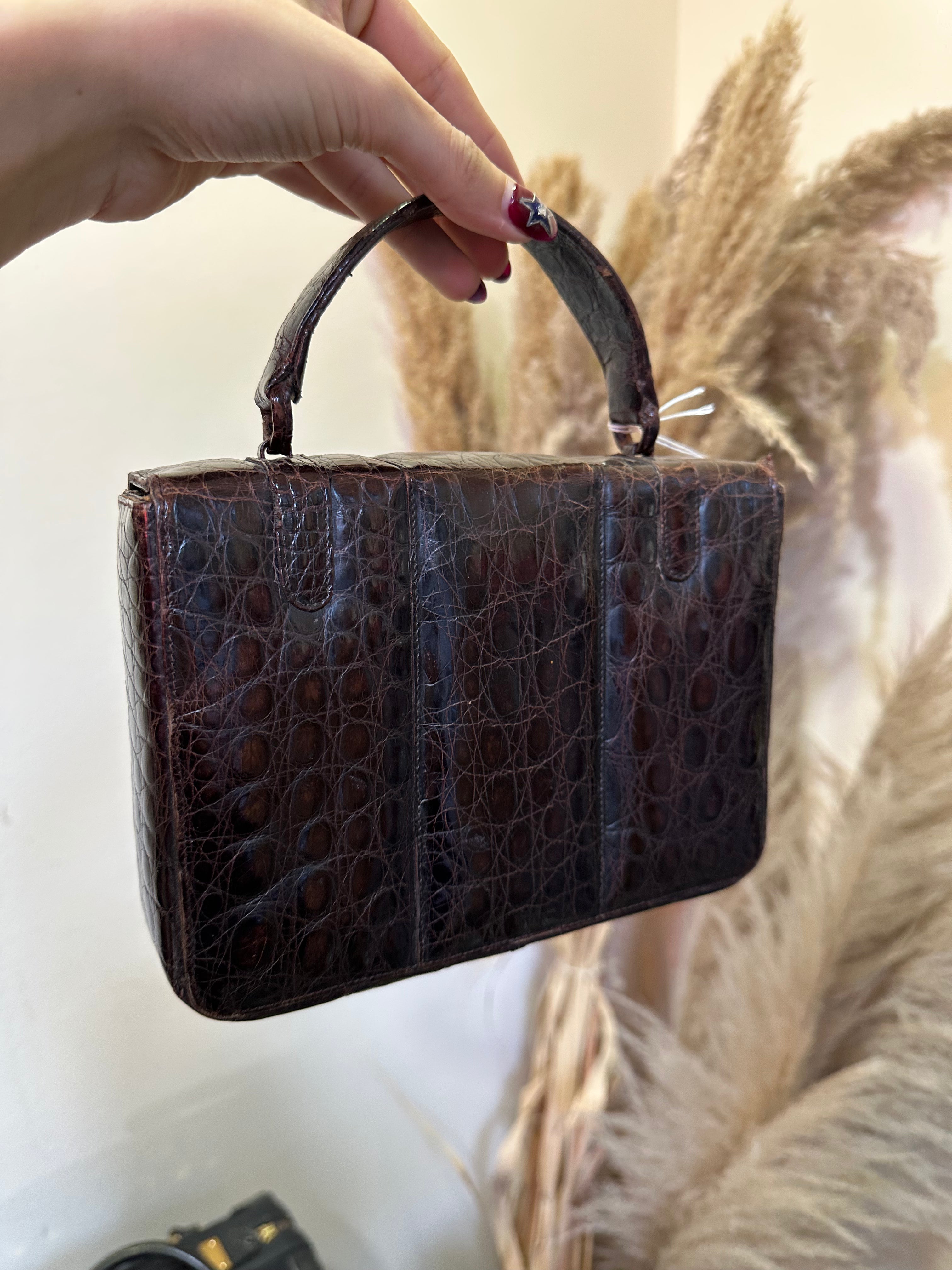 Vintage leather mini bag