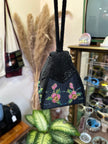 Stunning Antique-Inspired Beaded Purse with Flowers