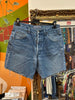 AMERICANINO dark wash high waisted shorts (W32)