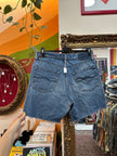 AMERICANINO dark wash high waisted shorts (W32)