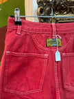 Vintage red high waisted denim shorts (XS)