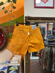 Vintage orange high waisted denim shorts (W31)