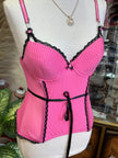 Super cute pink corset top (75B)