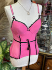 Super cute pink corset top (75B)