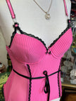 Super cute pink corset top (75B)