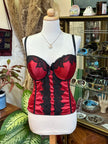 Super hot satin & lace corset top (85D)