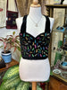 Stunning velvet corset top with sequin detailing