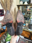 Vintage genuine leather cowboy boots (35)