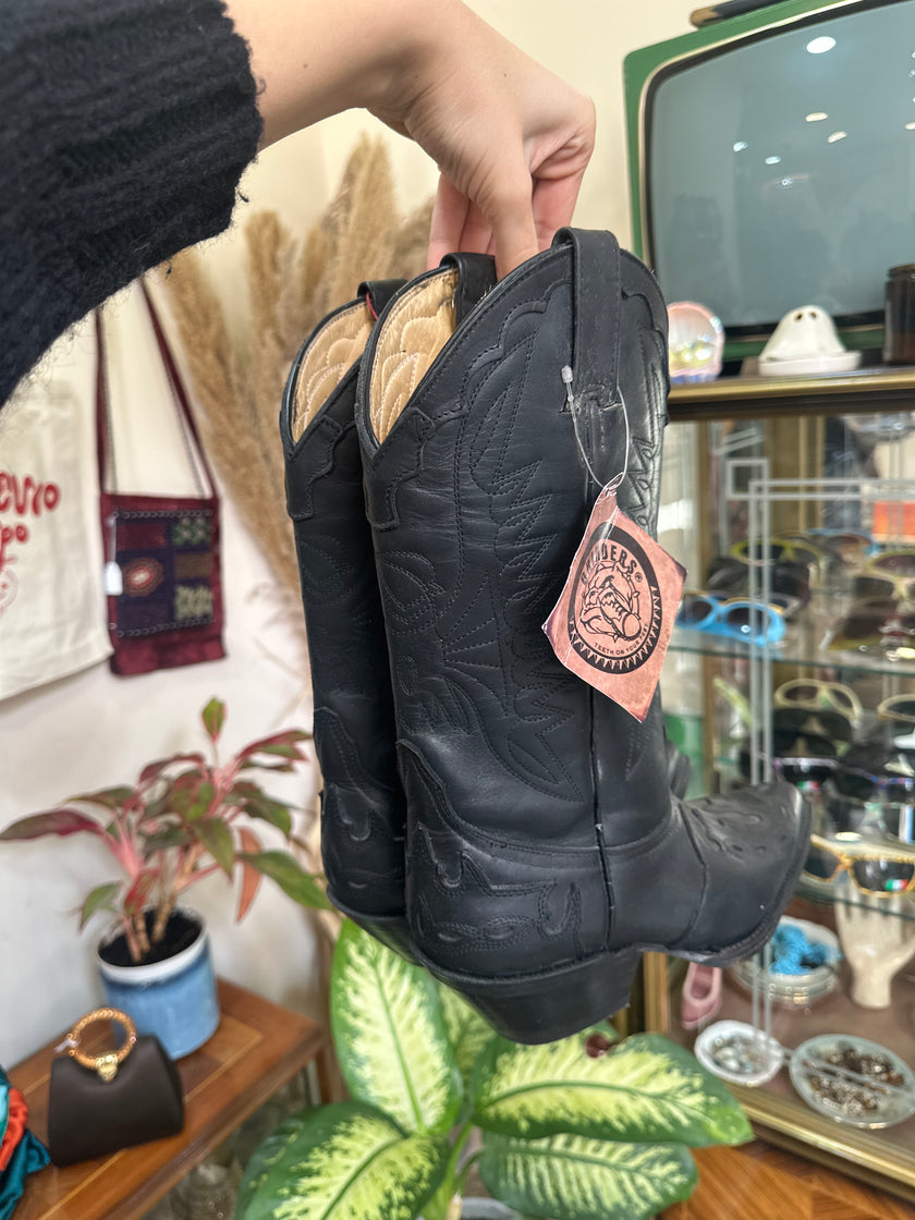 Deadstock Grinders leather cowboy boots (Made in Mexico)(37)