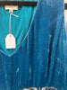 Vintage silk velvet top with bead detailing