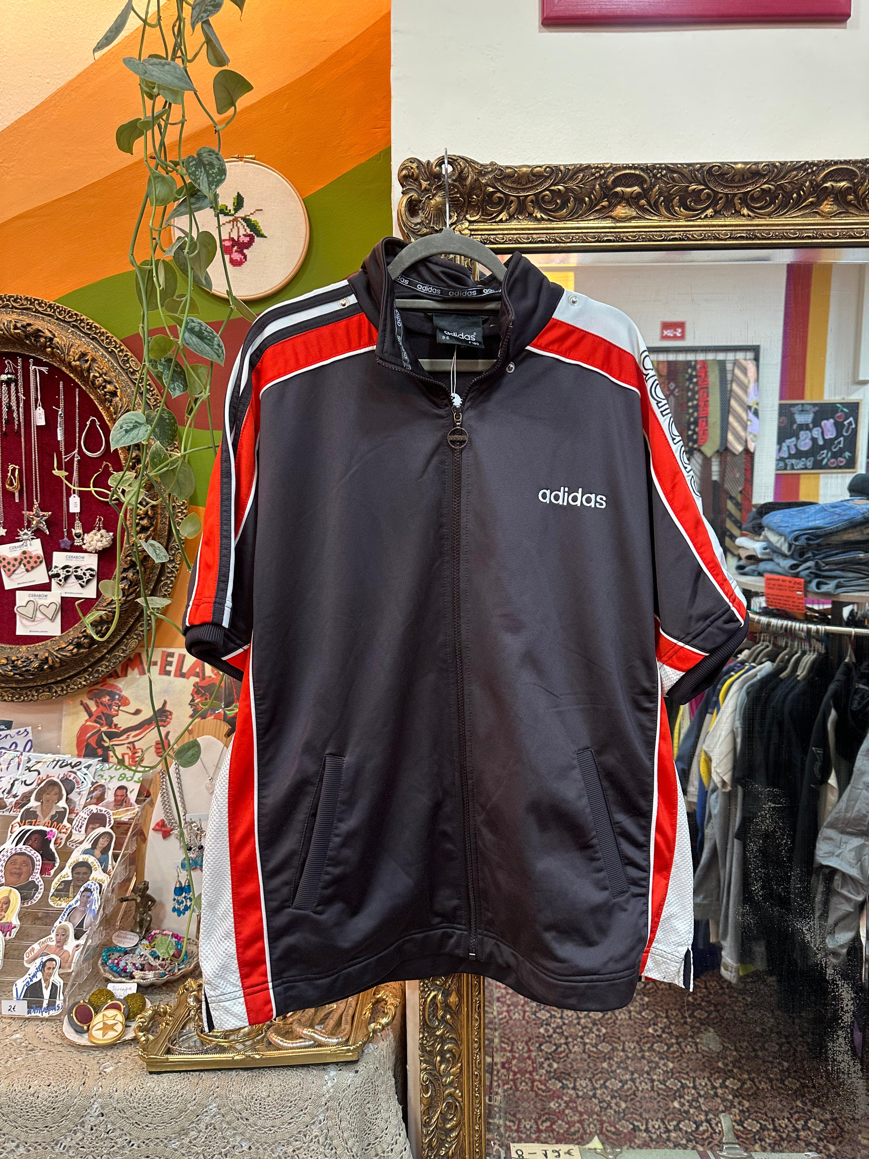 Adidas 90s D6 F180 short sleeve track jacket (M/L)