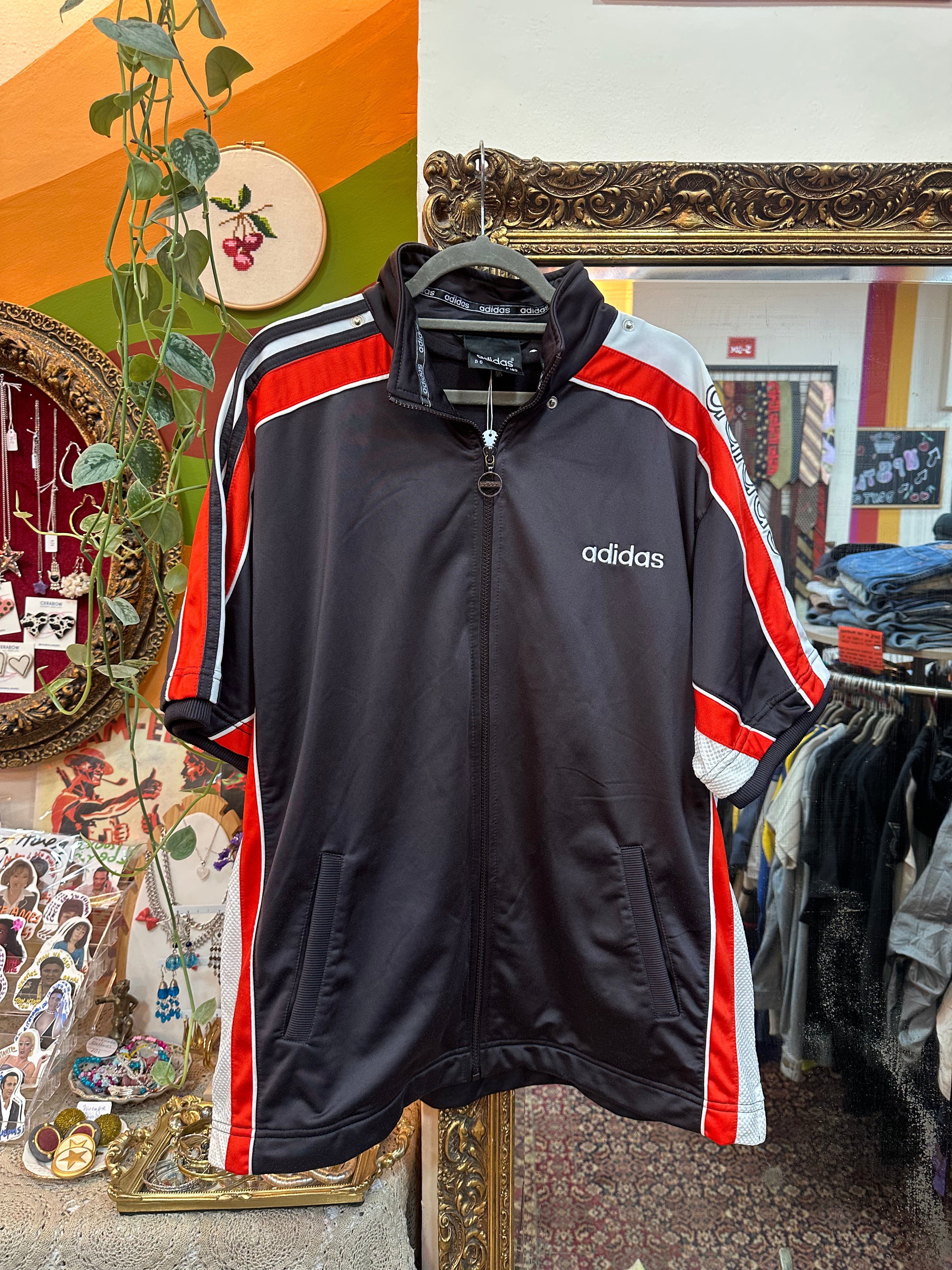 Adidas 90s D6 F180 short sleeve track jacket (M/L)