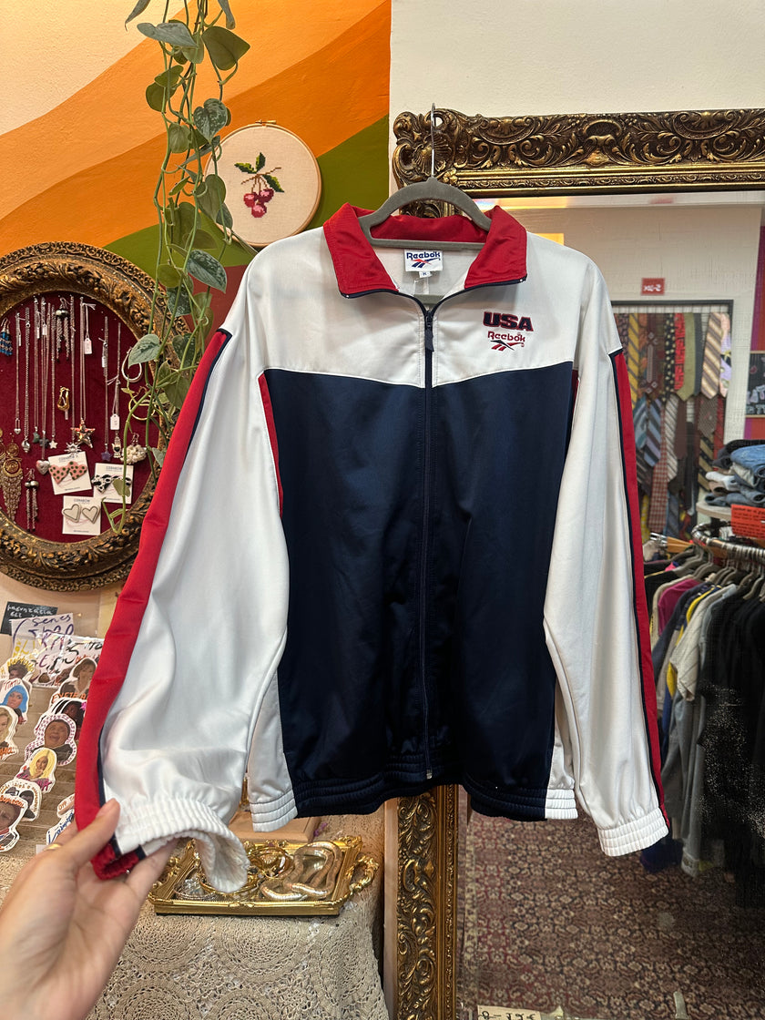 Vintage 90's REEBOK USA Olympic team track jacket (M)