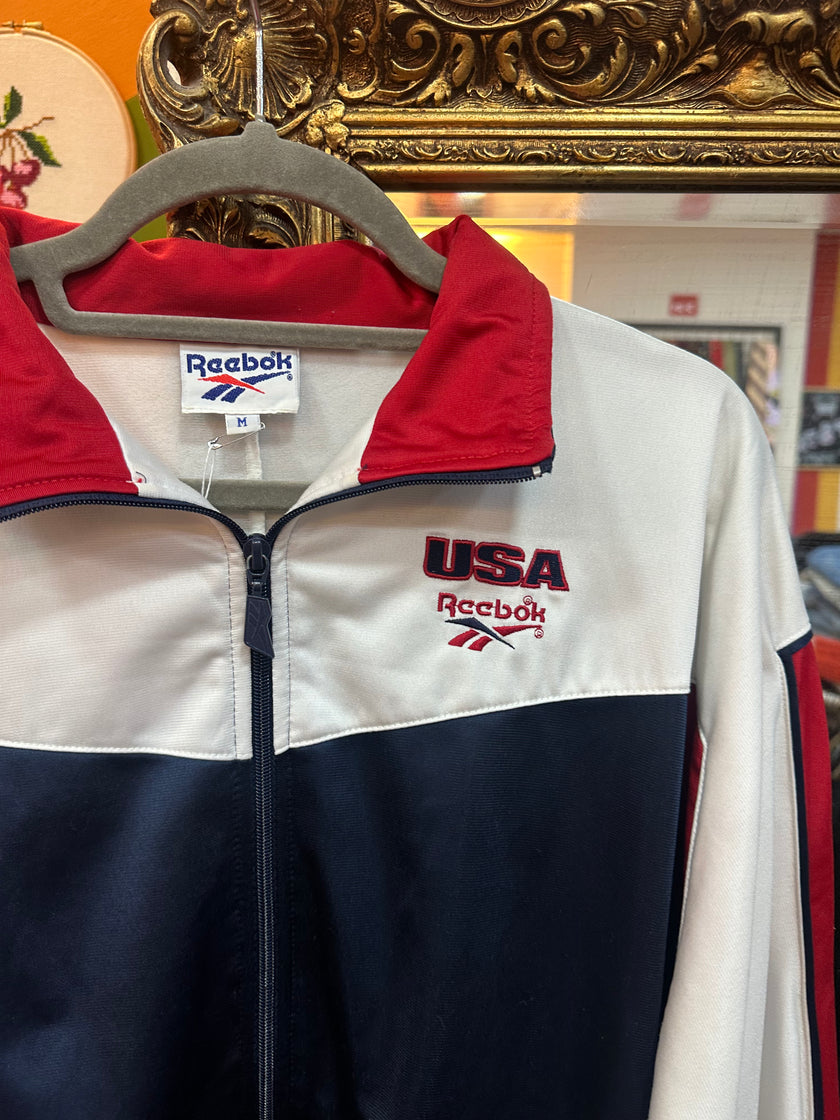 Vintage 90's REEBOK USA Olympic team track jacket (M)