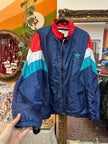 Vintage 90s Adidas retro Multicolot track jacket (L)