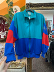 Vintage Adidas multi coloured track jacket (XS)