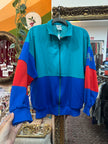 Vintage Adidas multi coloured track jacket (XS)