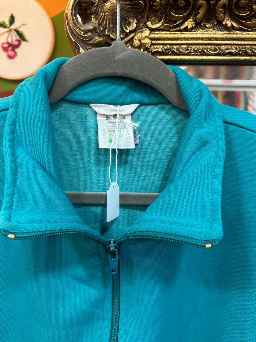 Vintage Adidas multi coloured track jacket (XS)