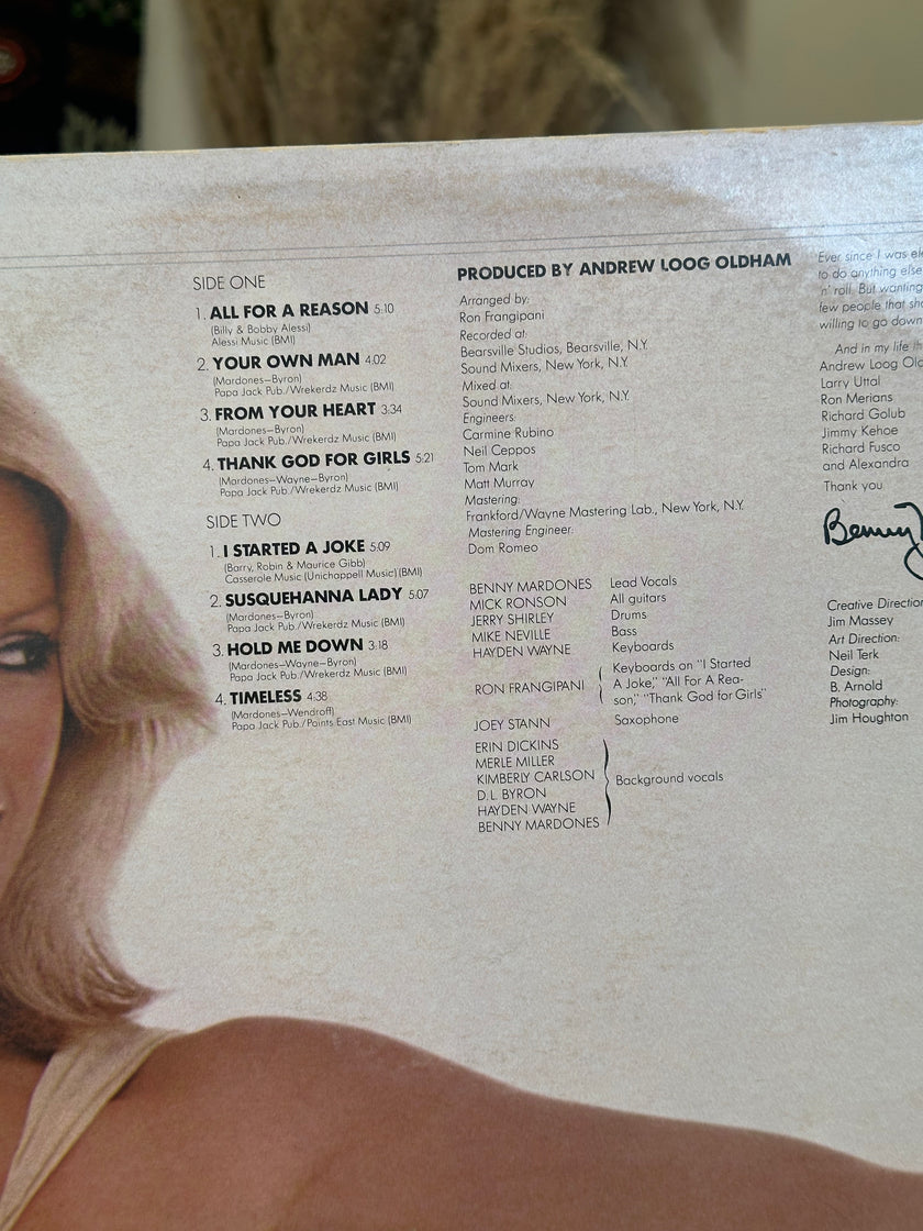 Benny Mardones -Thank god for girls