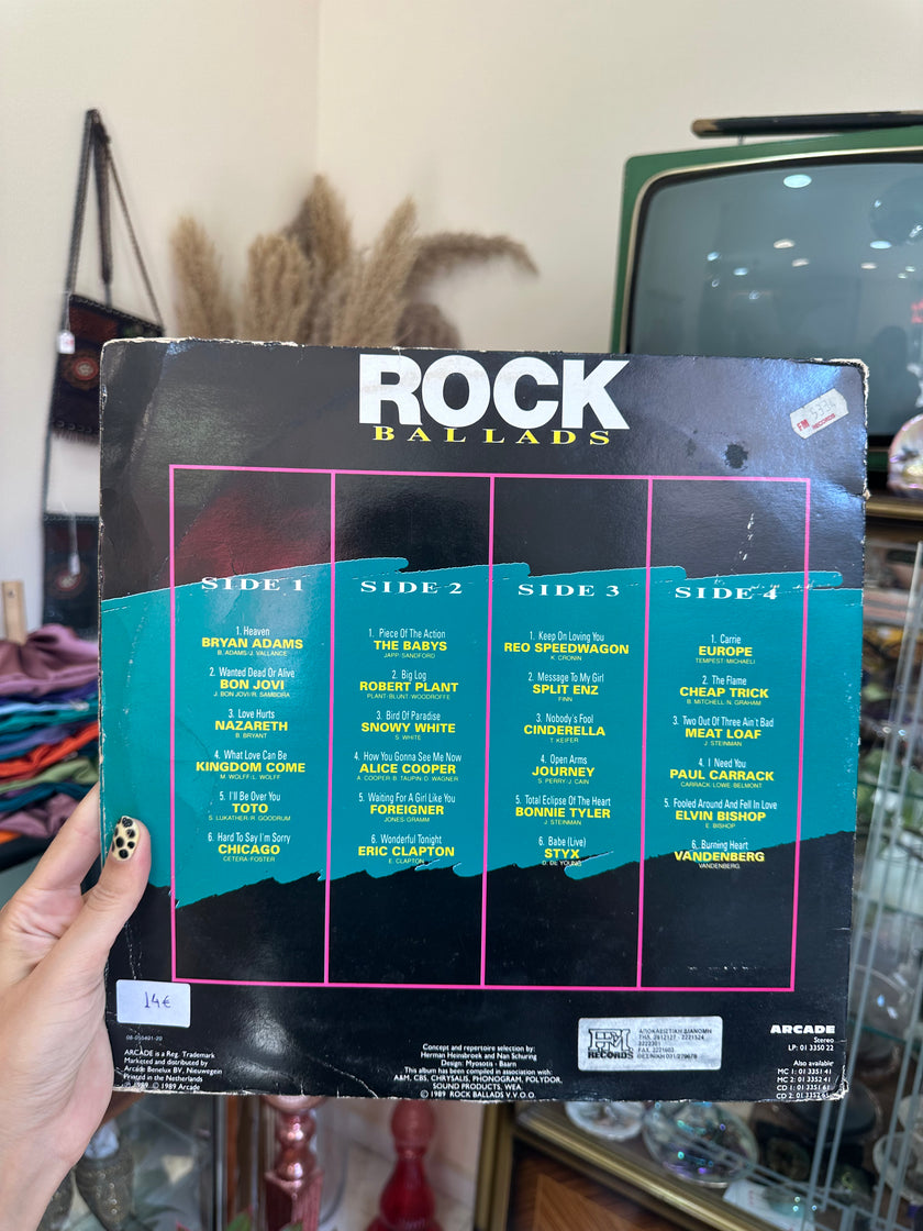 Rock Balads vinyl (2 records included)