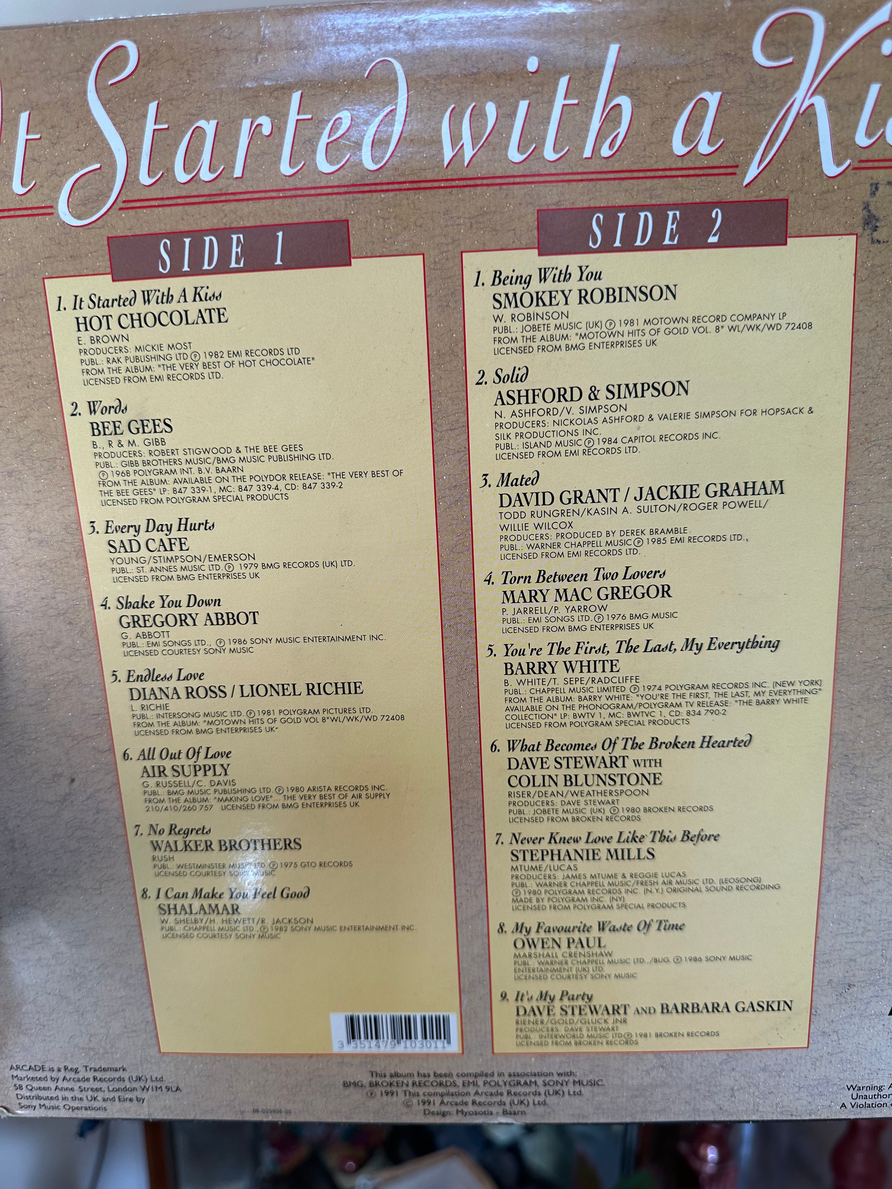 It started with a kiss, Arcade