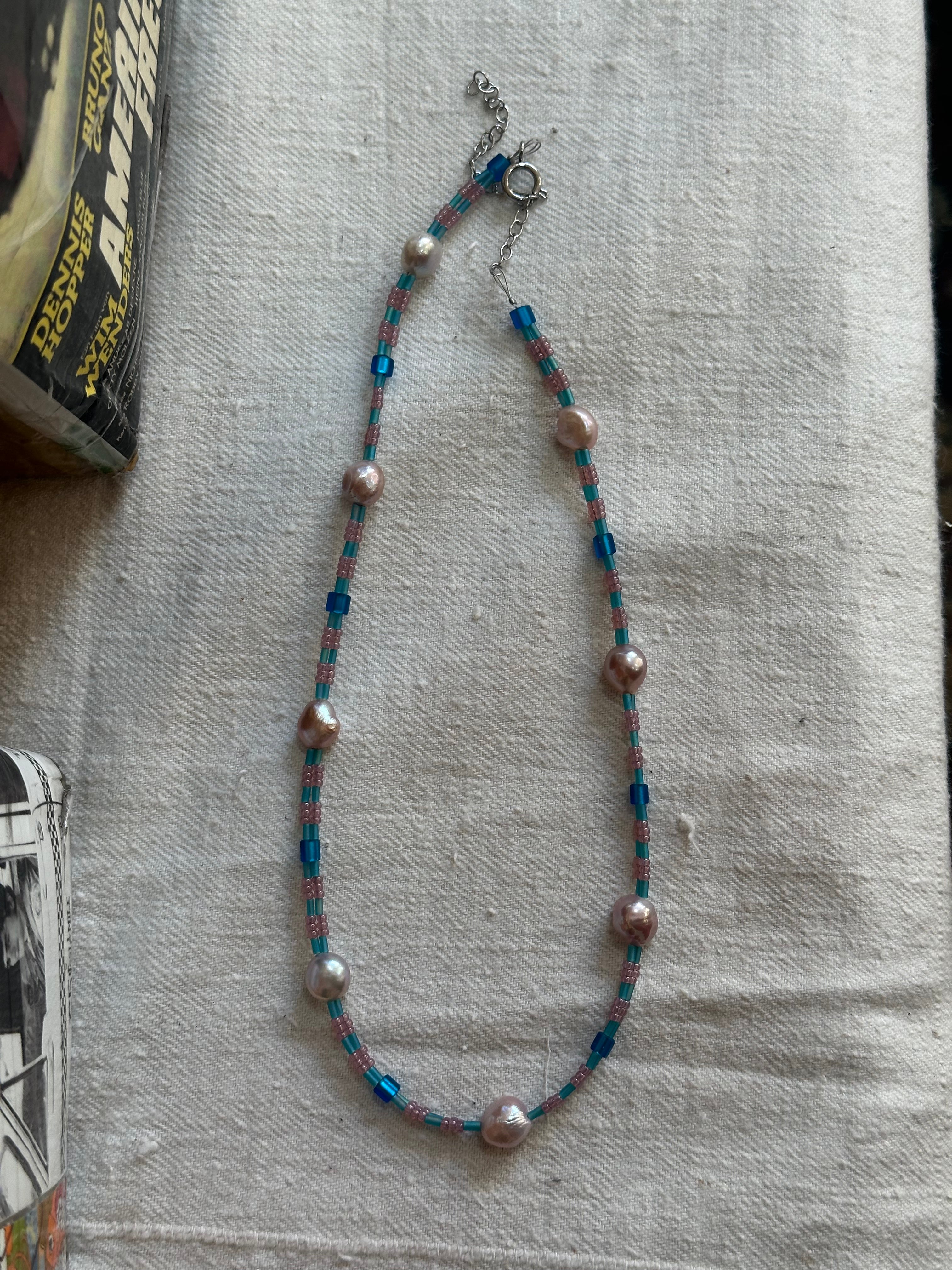 “Water Lily” handmade necklace