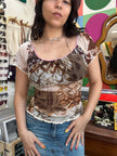 Super cute mesh top (S/M)