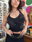 Stunning sparkling halter top (S/L)