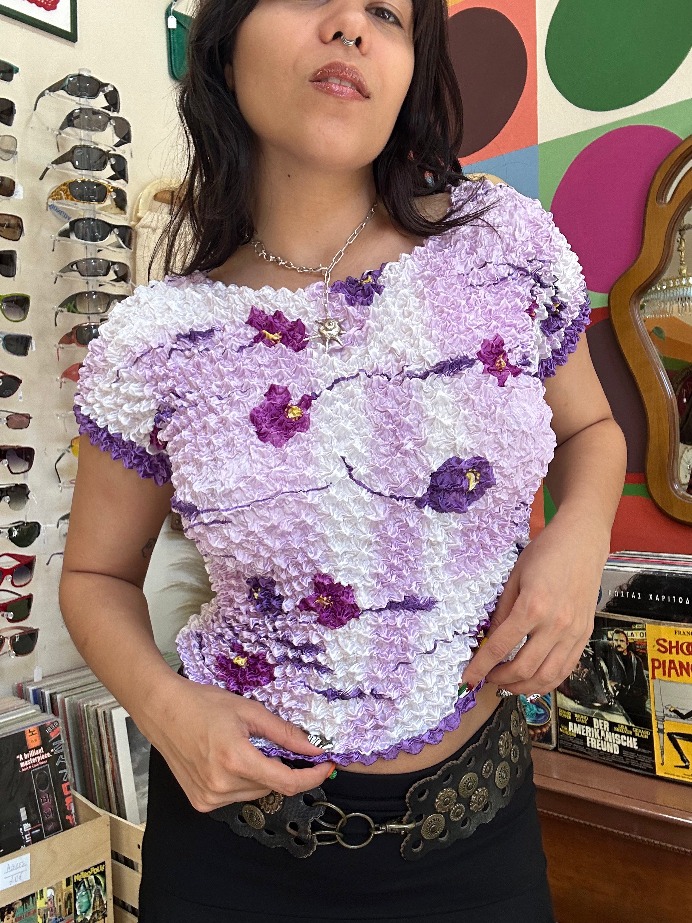 Super cute vintage popcorn top (one size)