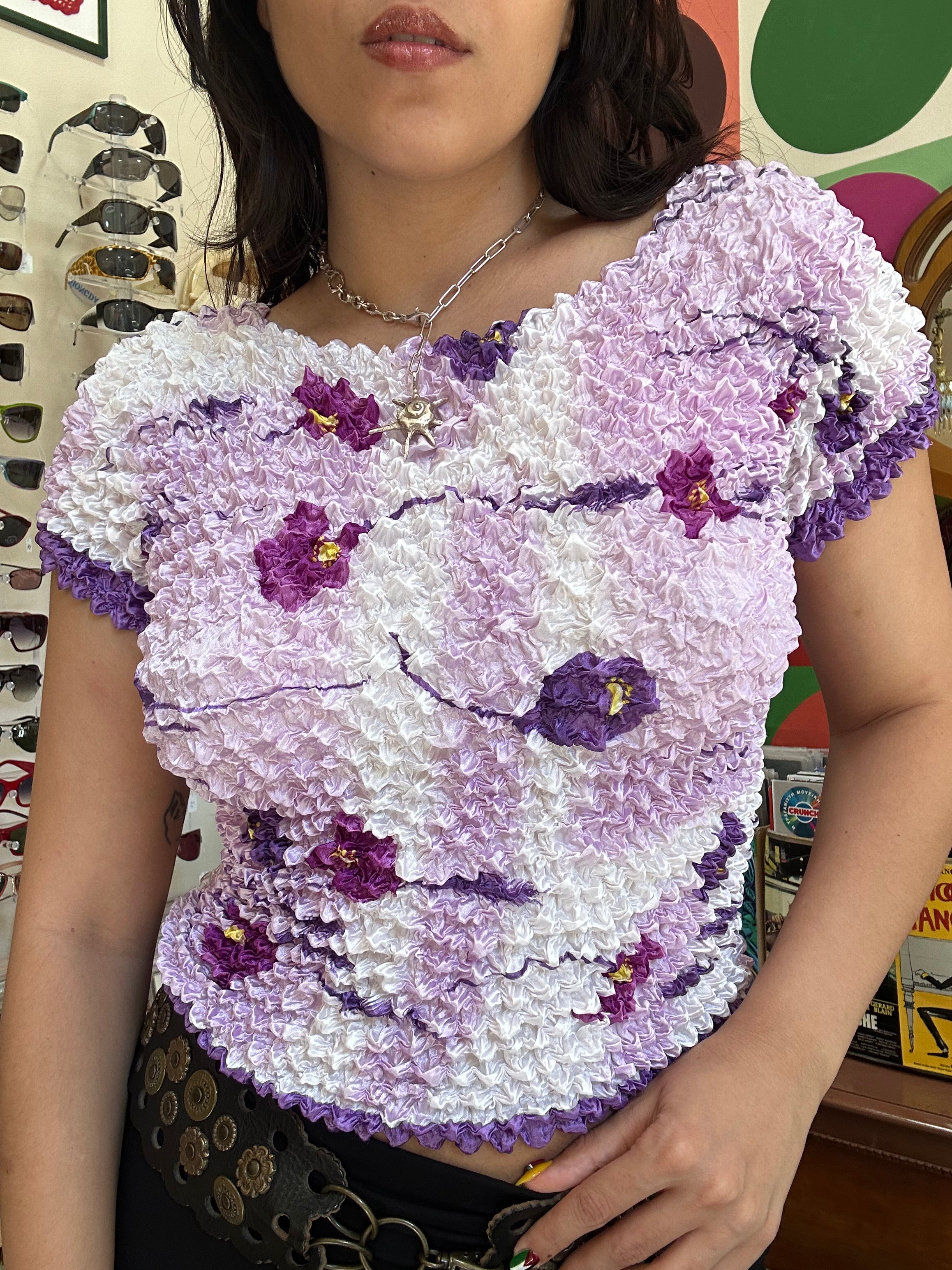 Super cute vintage popcorn top (one size)