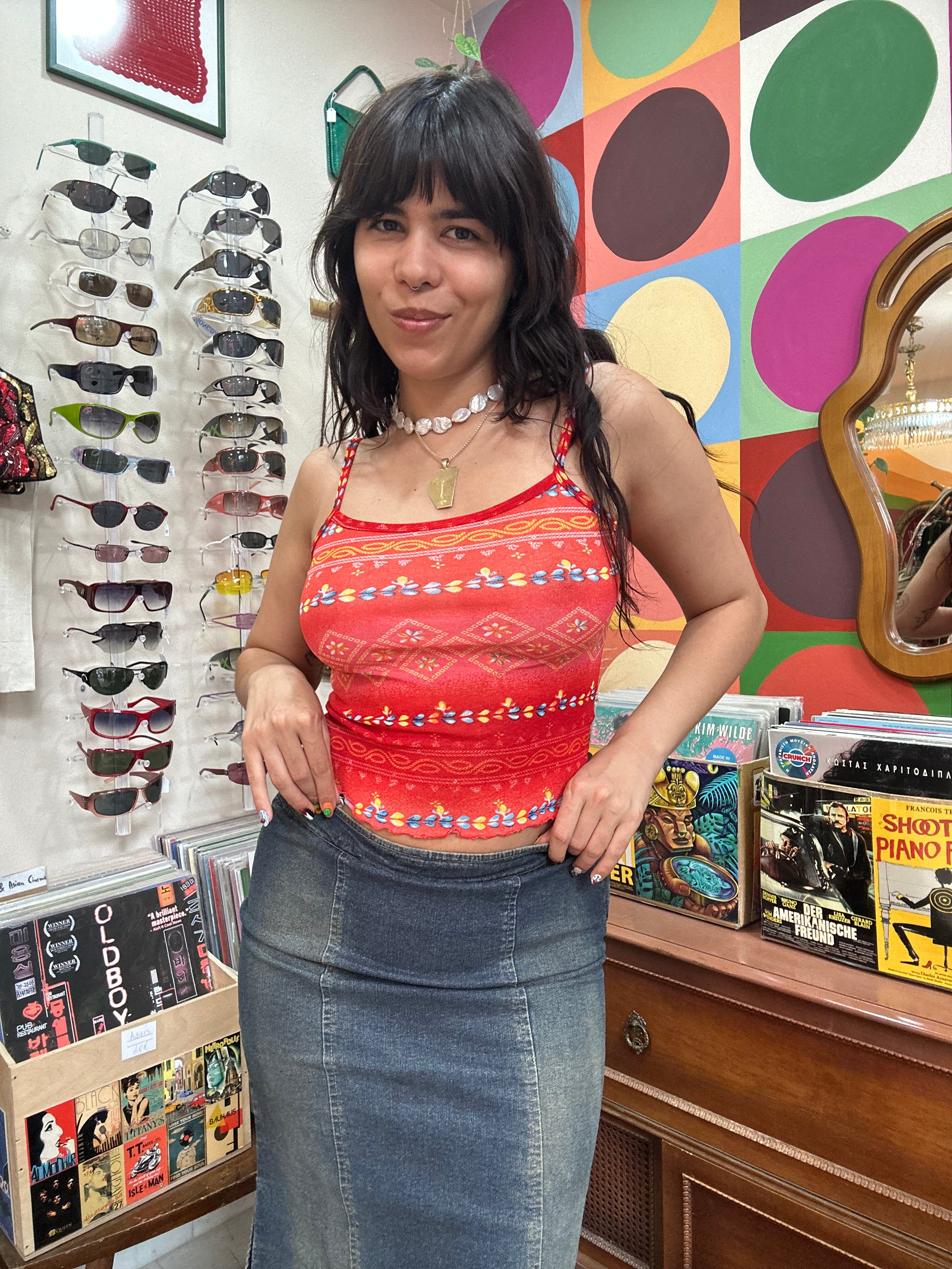 Vintage mesh tank top (S/L)