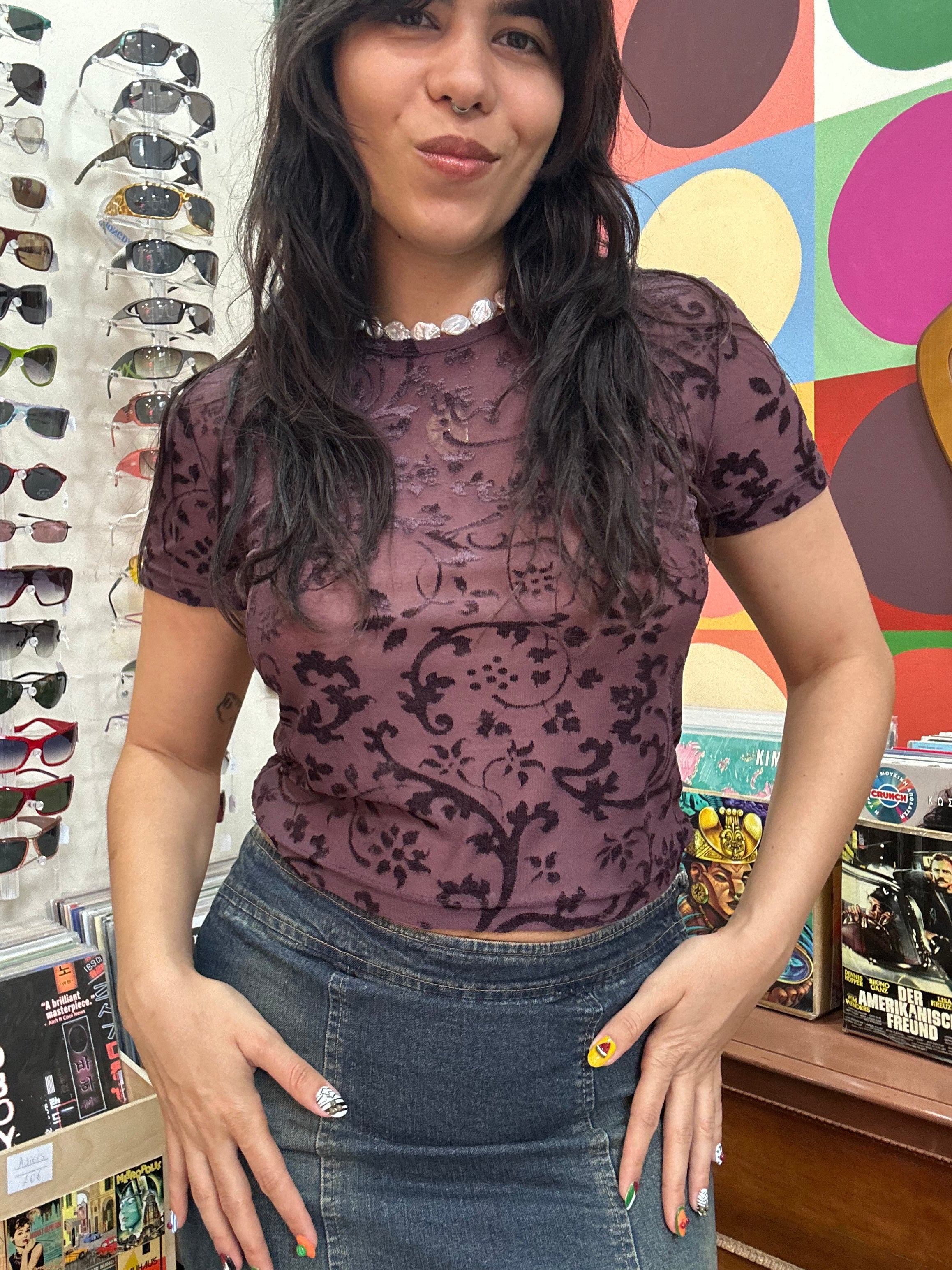 Super hot vintage see-through top (M/L)